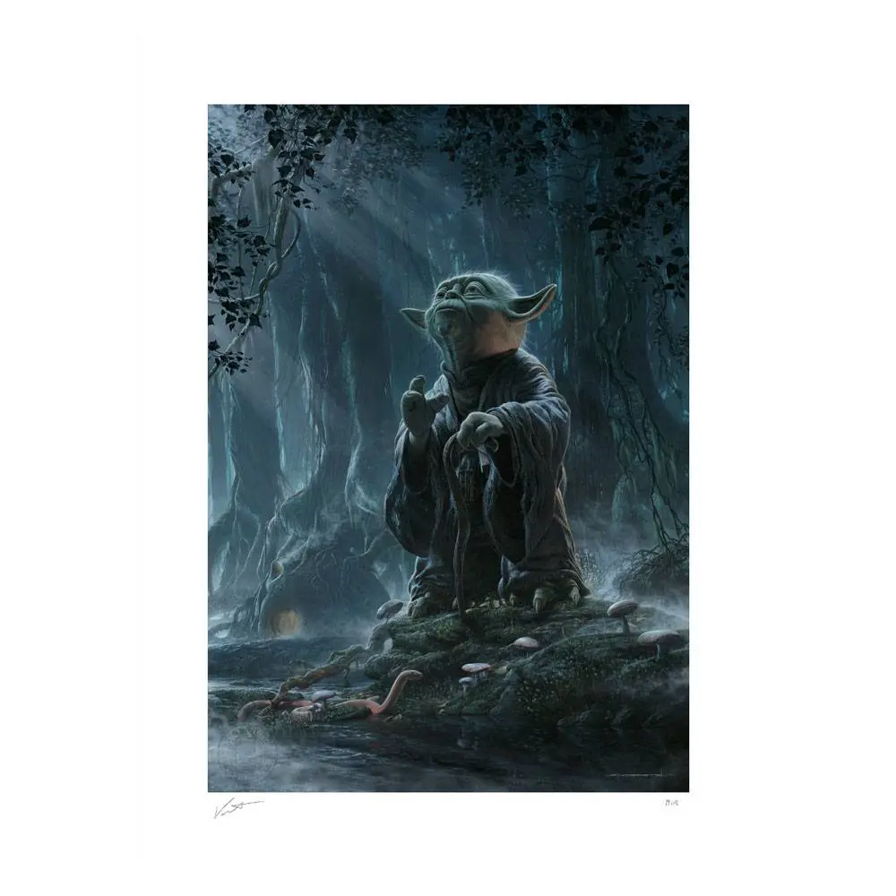 Star Wars Fine Art Print Yoda: leuchtend Beings 46 x 61 cm Produktfoto
