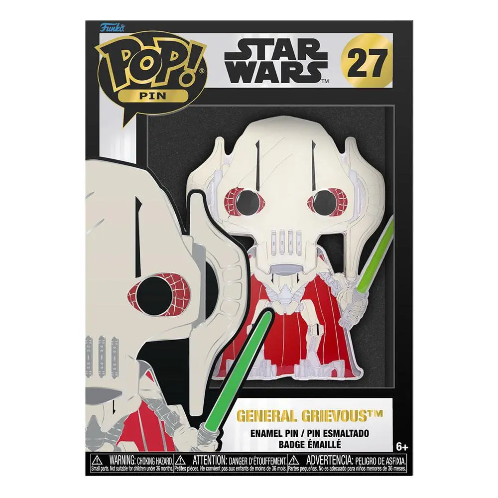 Star Wars POP! Pin Ansteck-Pins General Grievous 10 cm Produktfoto