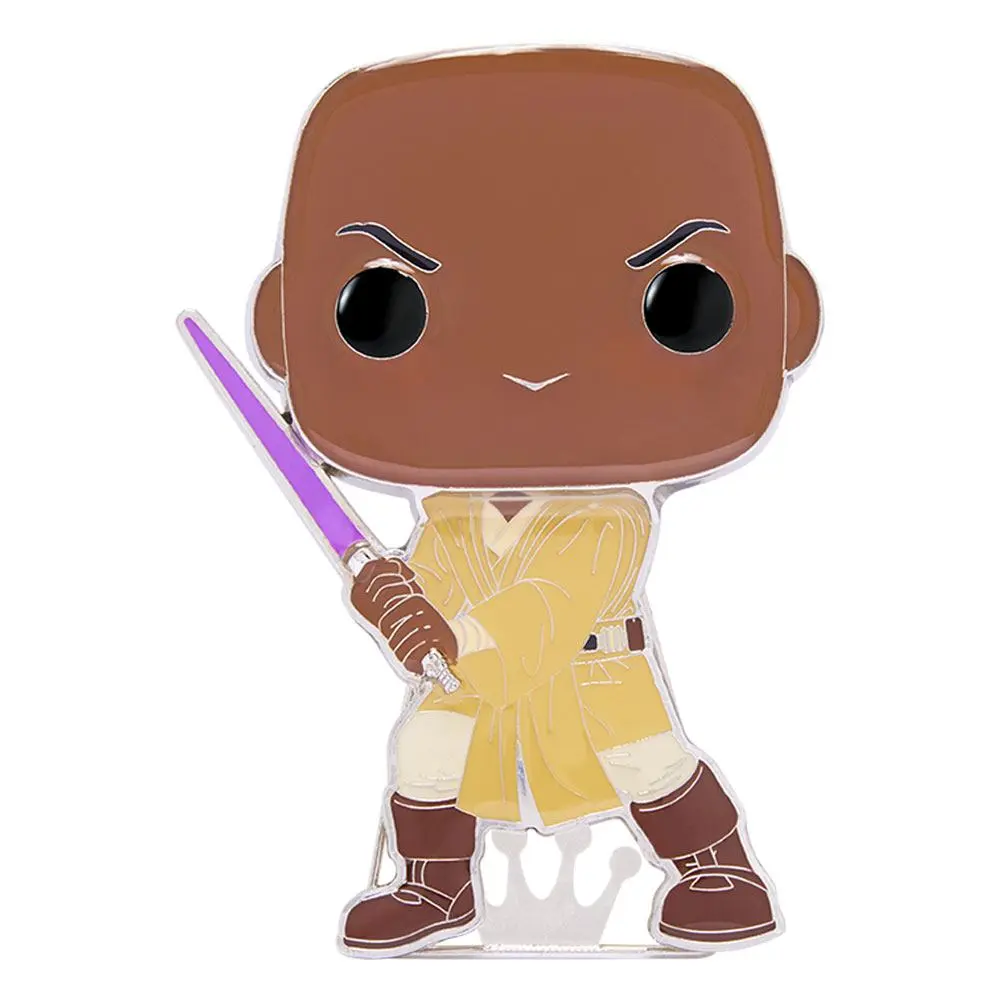 Star Wars POP! Pin Ansteck-Pin Mace Windu 10 cm Produktfoto