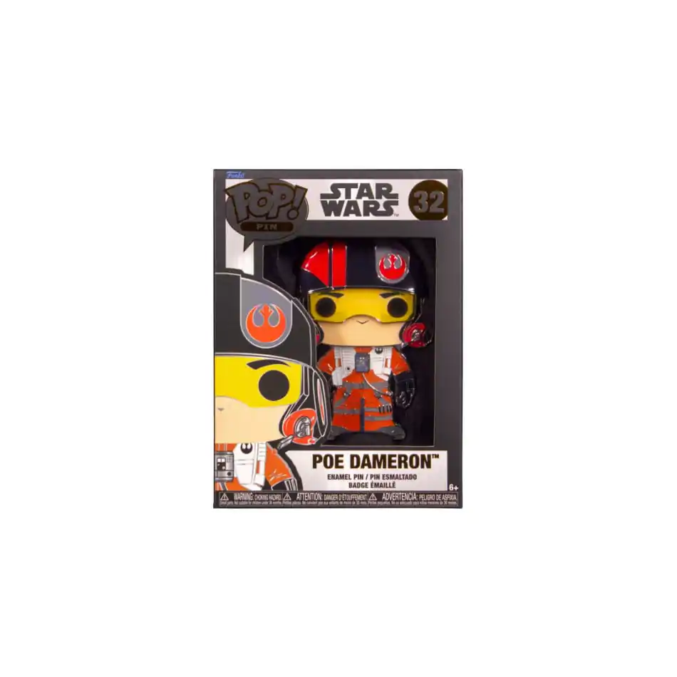 Star Wars POP! Pin Ansteck-Pin Poe Dameron 10 cm Produktfoto