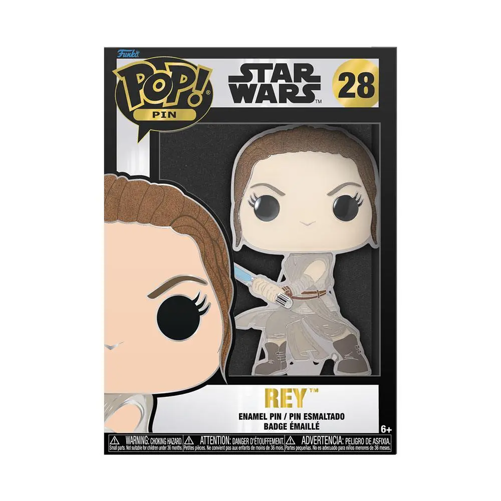 Star Wars POP! Pin Ansteck-Pin Rey 10 cm Produktfoto
