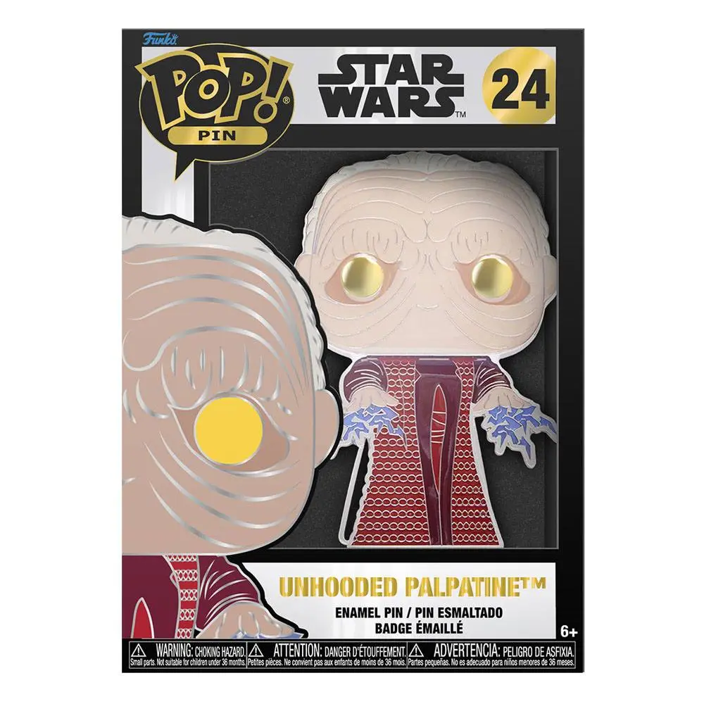Star Wars POP! Pin Ansteck-Pin Unhooded Palpatine 10 cm Produktfoto