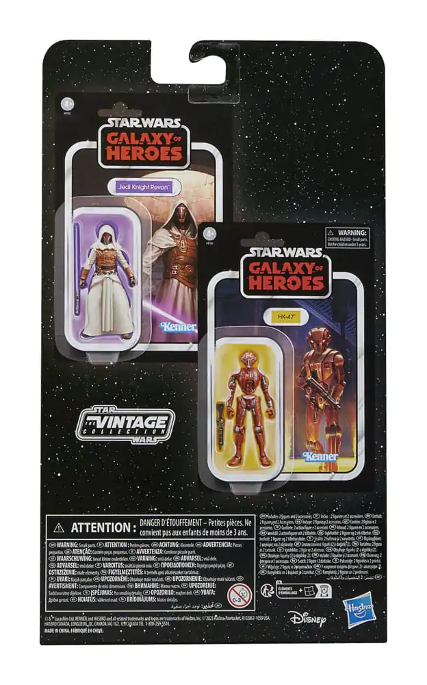 Star Wars: Galaxy of Heroes Vintage Collection Actionfiguren 2er-Pack Jedi Knight Revan &amp; HK-47 10 cm Produktfoto