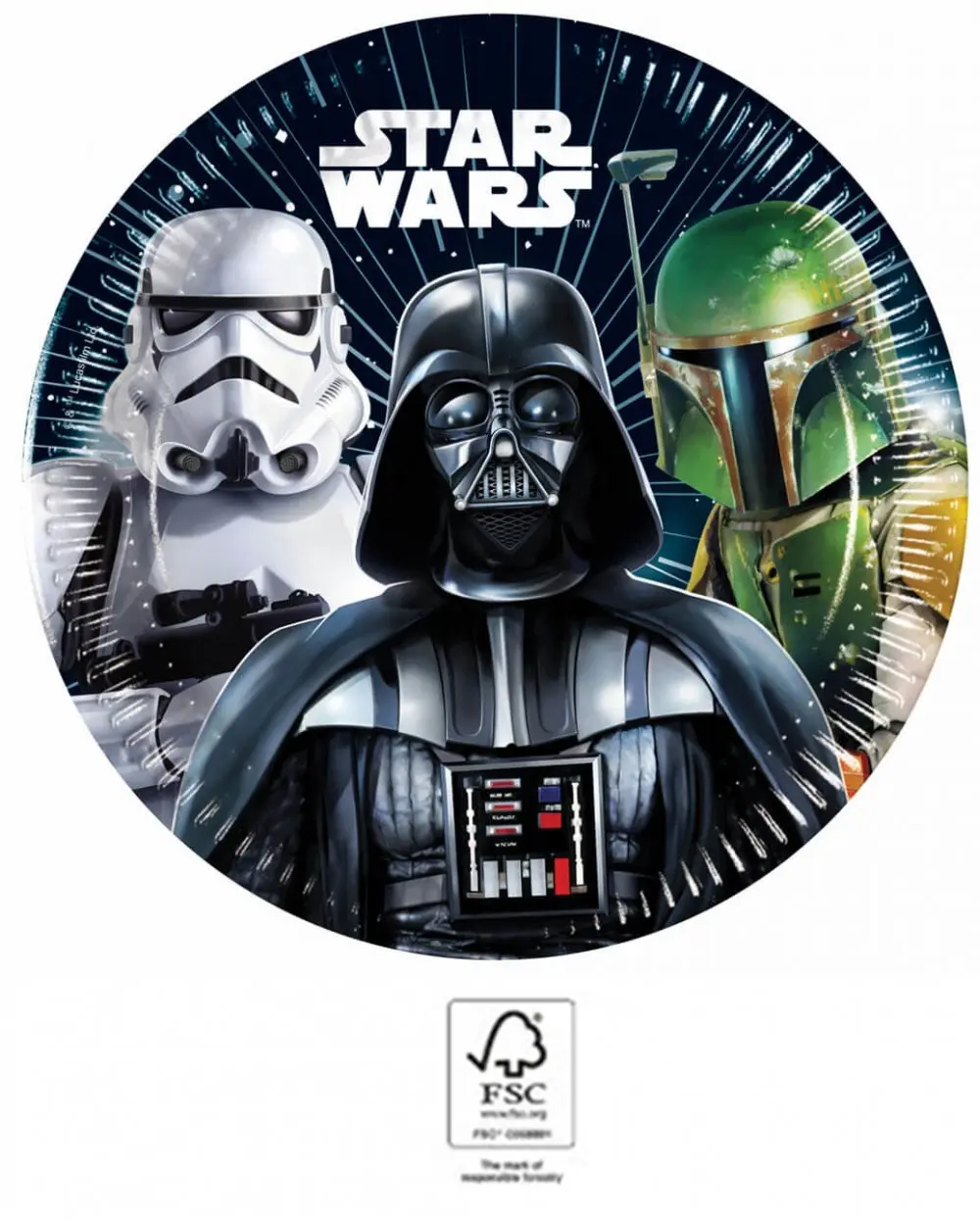 Star Wars Galaxy Papierteller 8 Stück 20 cm FSC Produktfoto