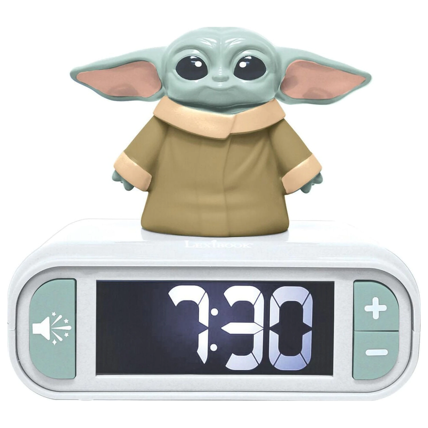 Star Wars Grogu 3D Nachtlicht digitale Wecker Uhr Produktfoto