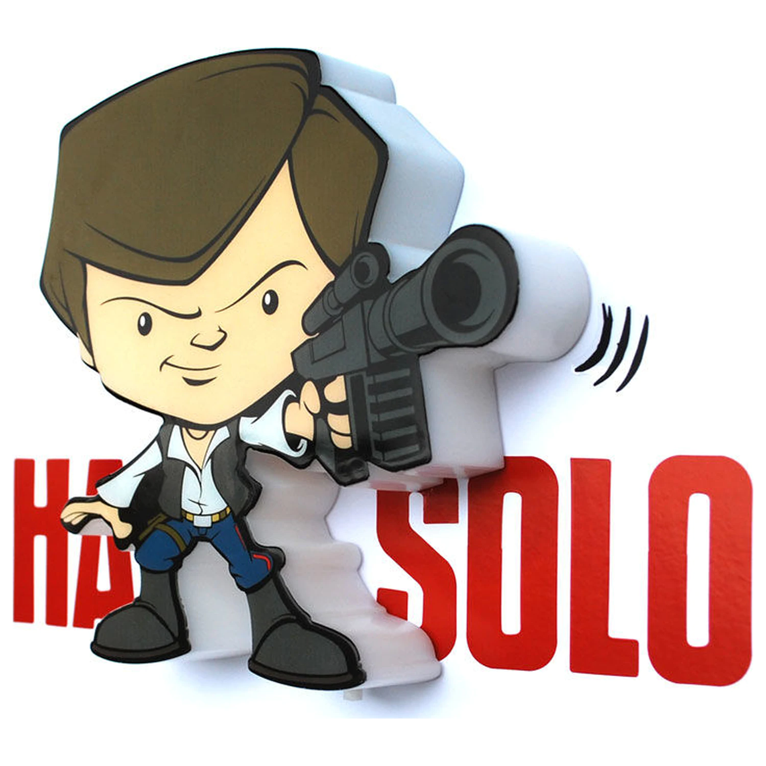 Star Wars Hans Solo 3D Licht FX Minilampe Produktfoto