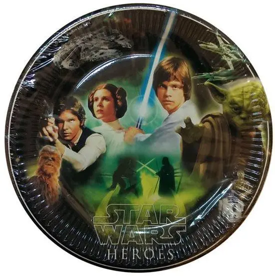 Star Wars Heroes Pappteller 8 Stück 23 cm Produktfoto