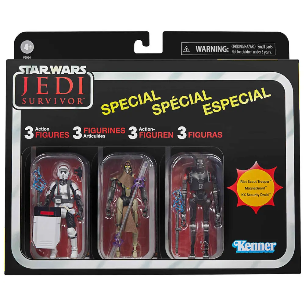 Star Wars Jedi: Survivor Vintage Collection Gaming Greats Actionfiguren 3er-Pack 2022 Special 10 cm Produktfoto