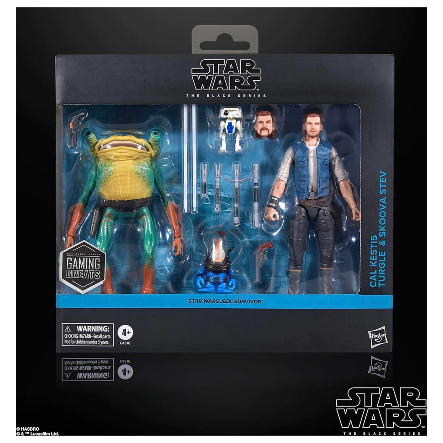 Star Wars Jedi Survivor Cal Kestis Turgle & Skoova Stev Blister 2 Figuren 15cm Produktfoto