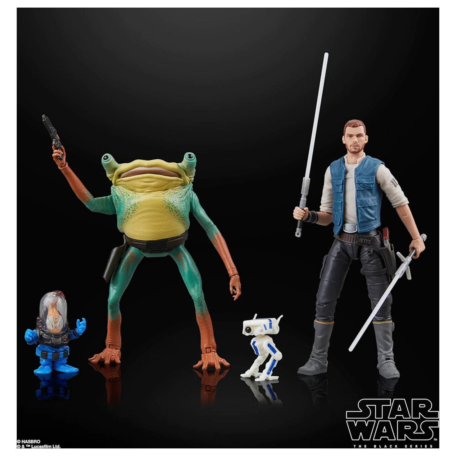 Star Wars Jedi Survivor Cal Kestis Turgle & Skoova Stev Blister 2 Figuren 15cm Produktfoto