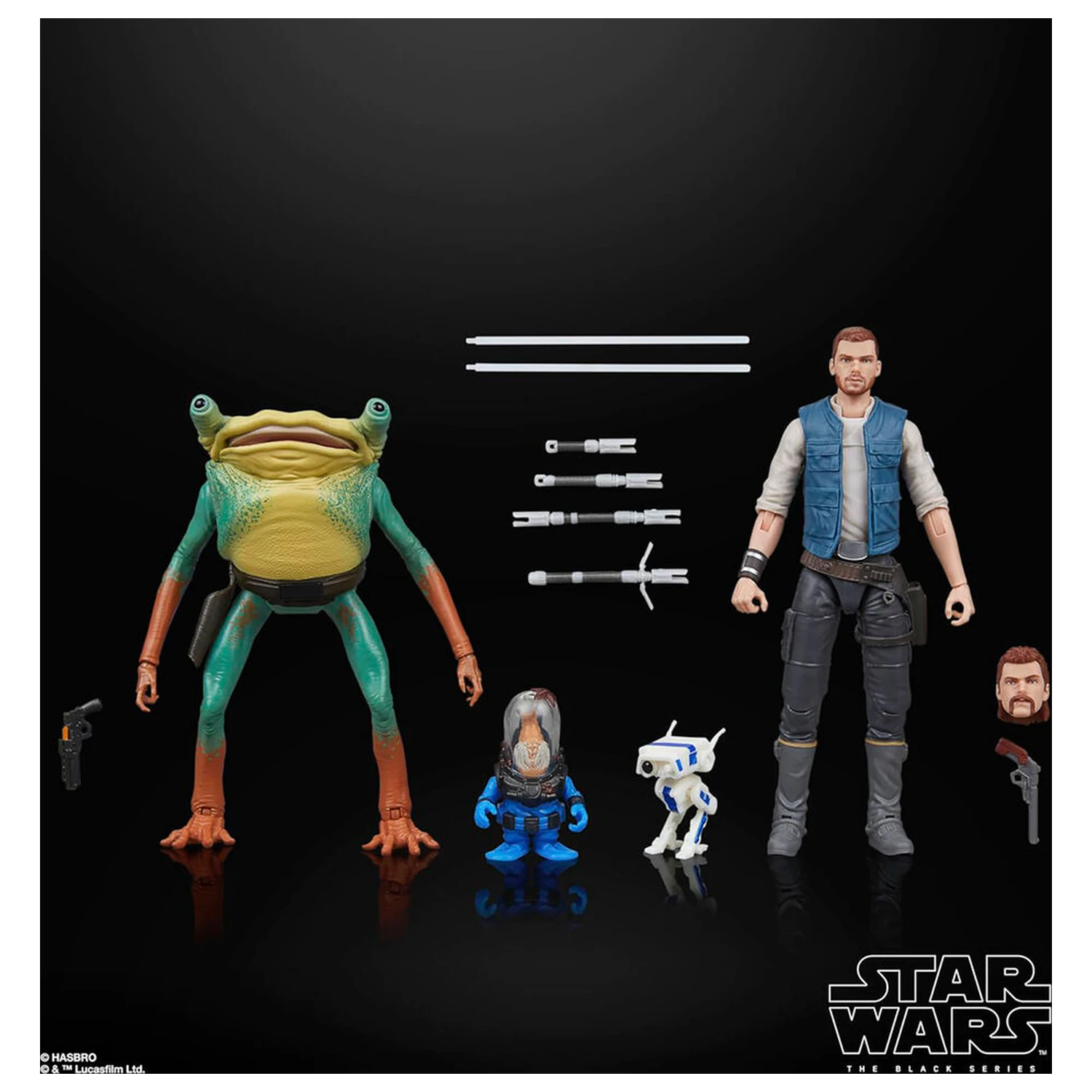 Star Wars Jedi Survivor Cal Kestis Turgle & Skoova Stev Blister 2 Figuren 15cm Produktfoto
