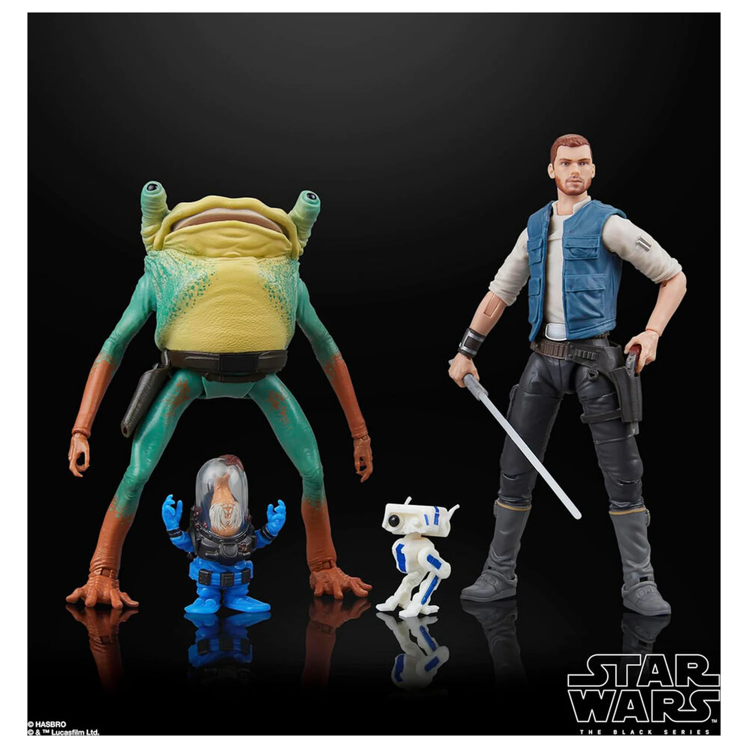 Star Wars Jedi Survivor Cal Kestis Turgle & Skoova Stev Blister 2 Figuren 15cm Produktfoto