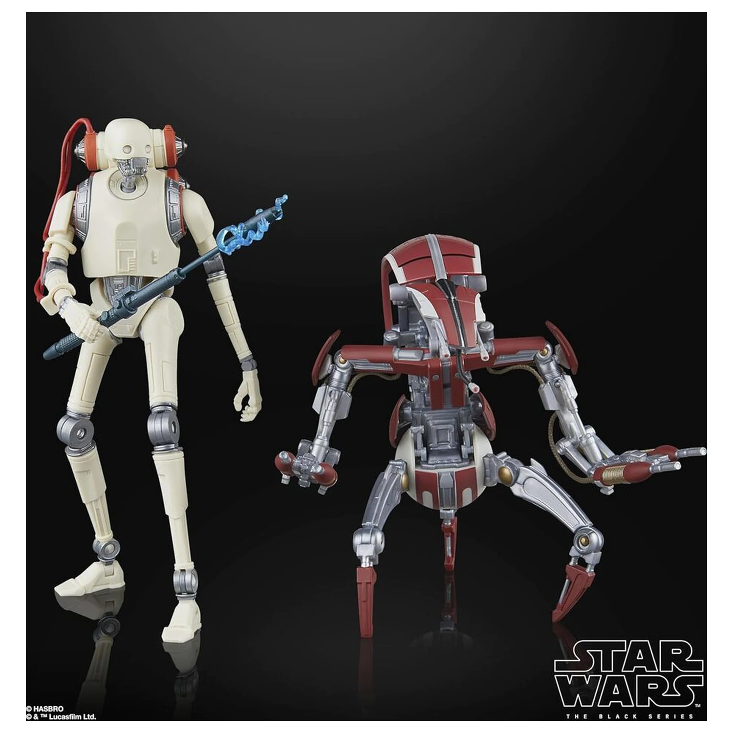 Star Wars Jedi Survivor KX Security Droid Enforcer & Droideka Pack 2 Figuren 15cm Produktfoto