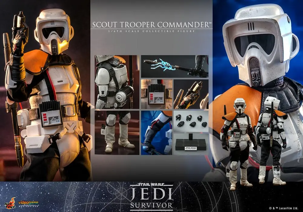 Star Wars: Jedi Survivor Videogame Masterpiece Actionfigur 1/6 Scout Trooper Commander 30 cm Produktfoto