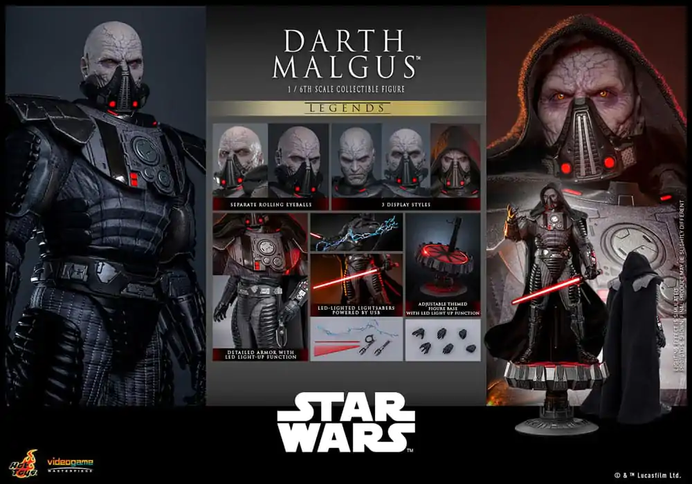 Star Wars Legends Videogame Masterpiece Actionfigur 1/6 Darth Malgus 34 cm Produktfoto