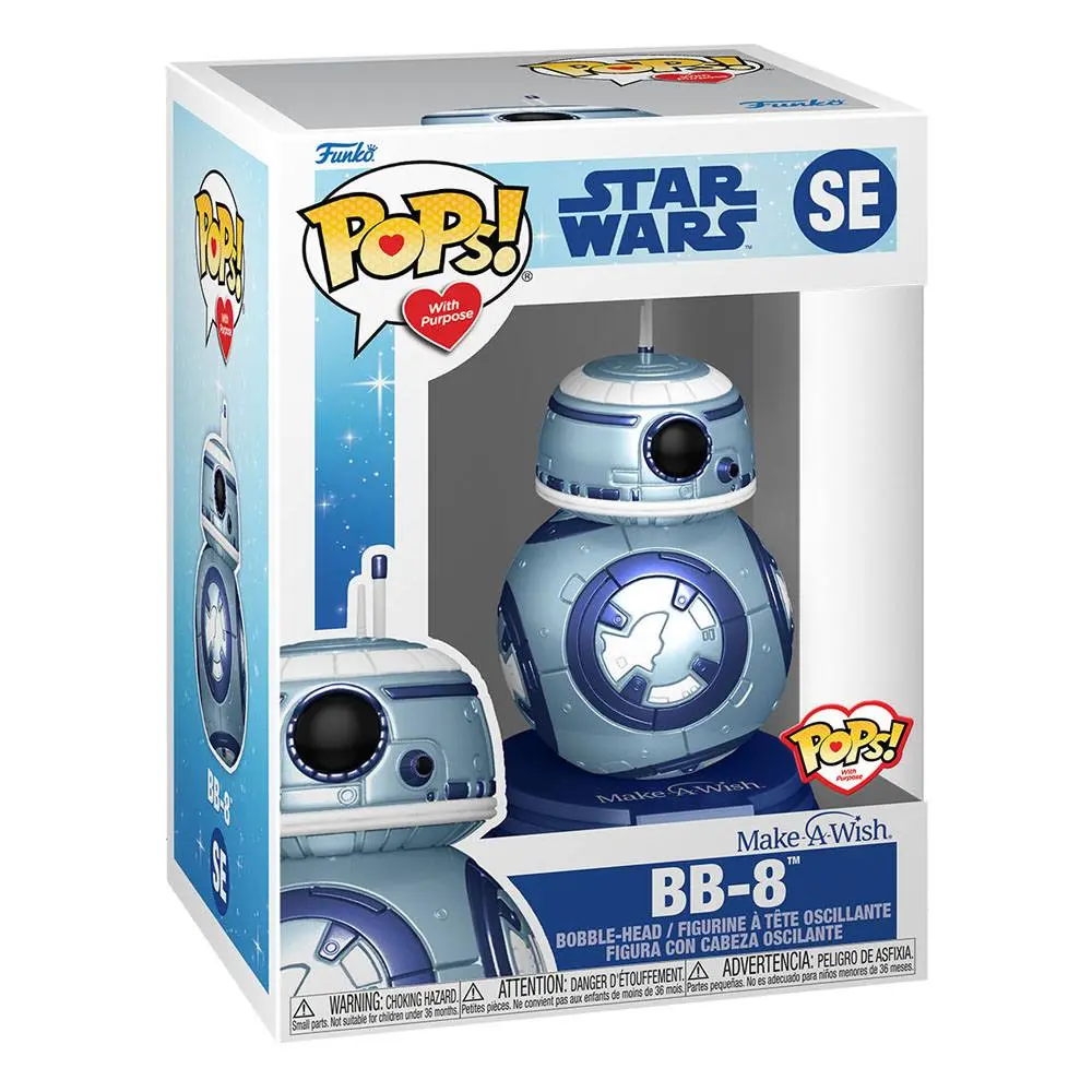 Star Wars Make a Wish 2022 POP! Star Wars Vinyl Figur BB-8 (Metallic) 9 cm Produktfoto