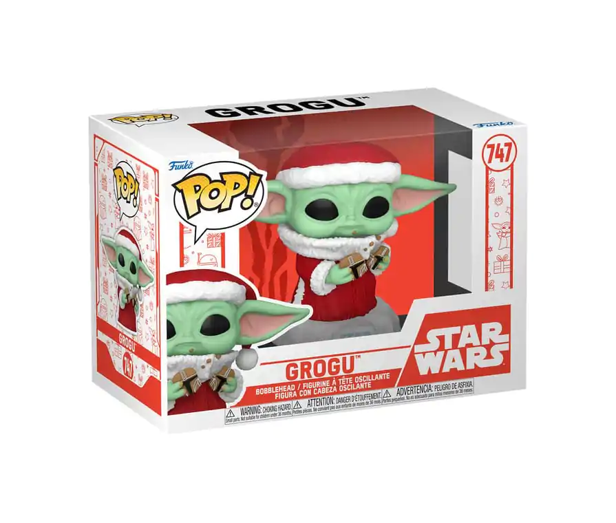 Star Wars: Mandalorian Funko POP! Vinyl Figur Holiday Grogu 9 cm Produktfoto