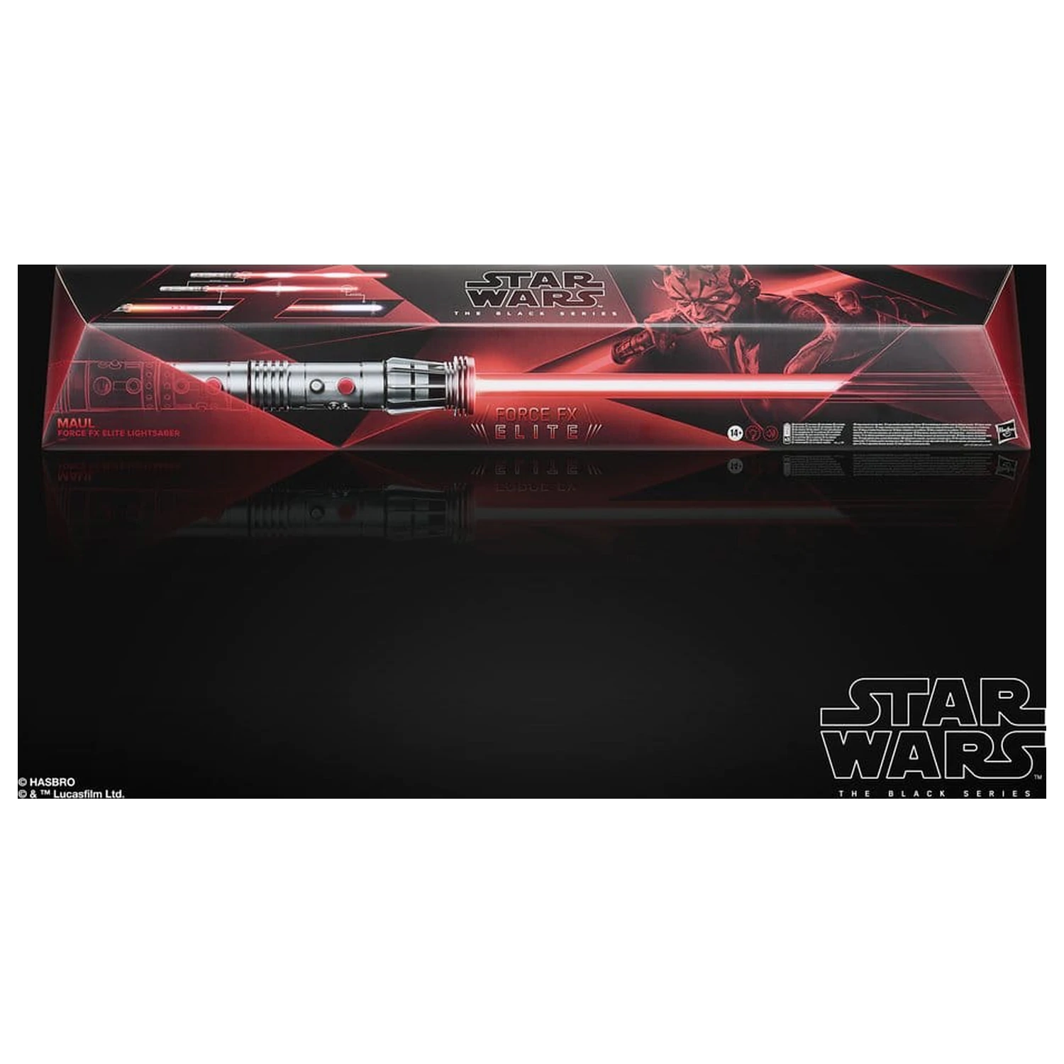 Star Wars: Maul - Shadow Lord Black Series Replik Force FX Elite Lichtschwert Maul Produktfoto