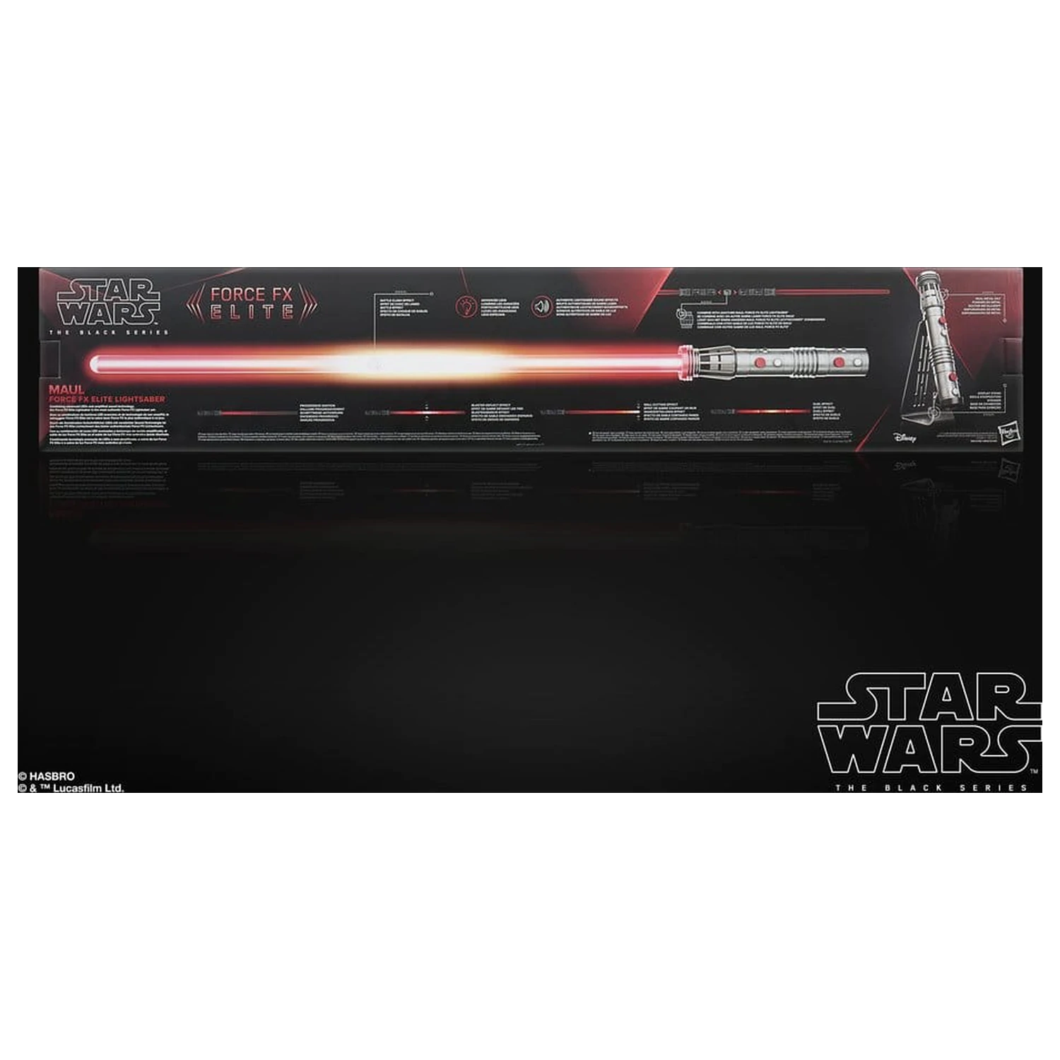 Star Wars: Maul - Shadow Lord Black Series Replik Force FX Elite Lichtschwert Maul Produktfoto