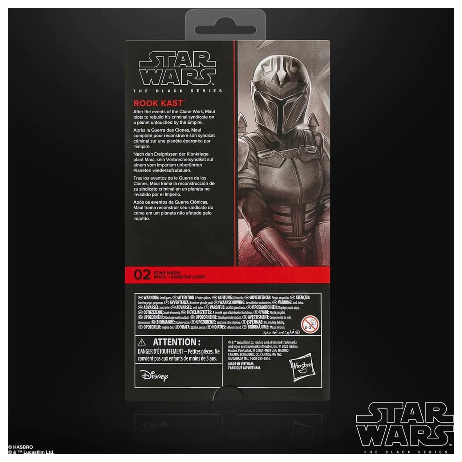 Star Wars: Maul - Shadow Lord Black Series Actionfigur Rook Kast 15 cm Produktfoto