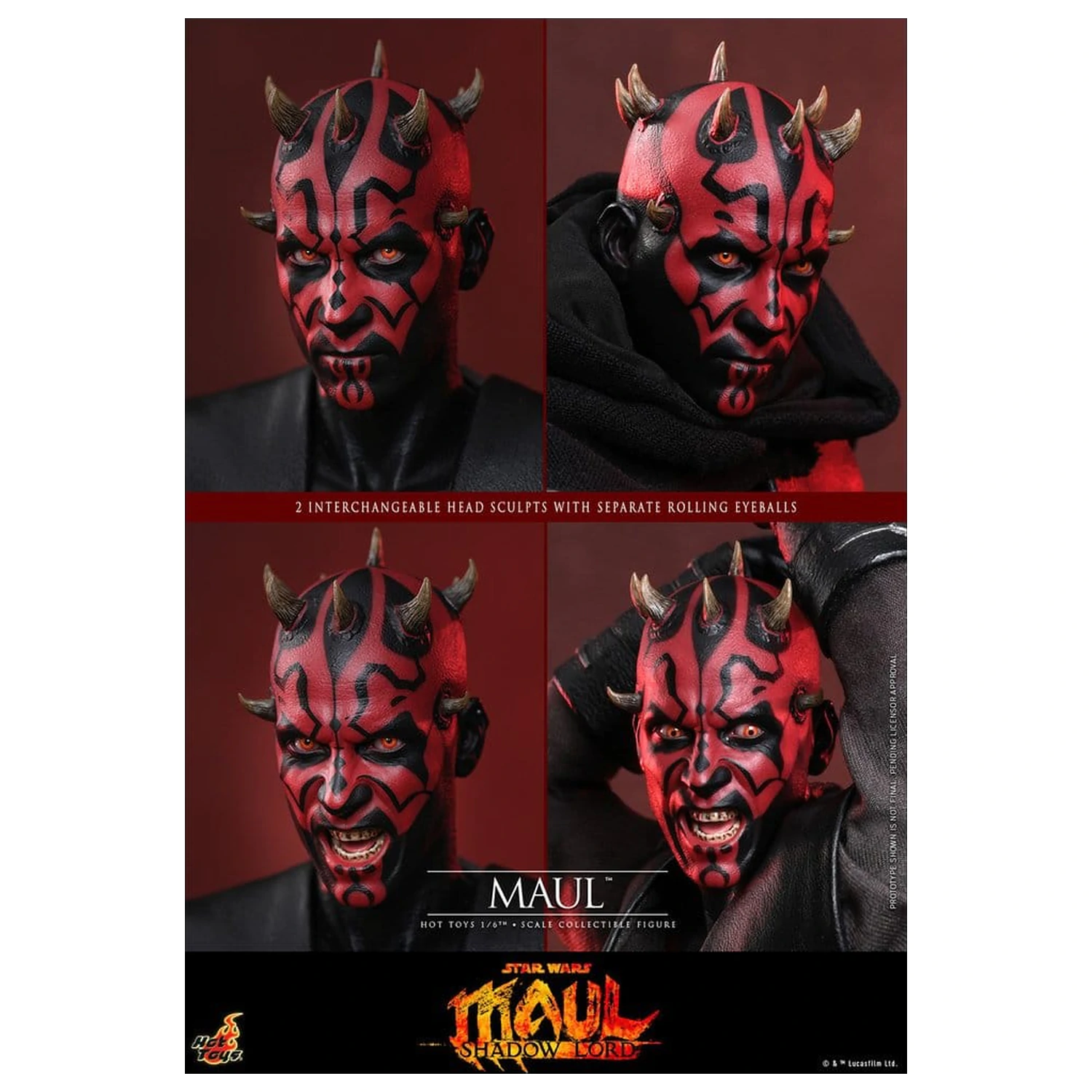 Star Wars: Maul - Shadow Lord Television Masterpiece Action Figur 1/6 Maul 29 cm Produktfoto
