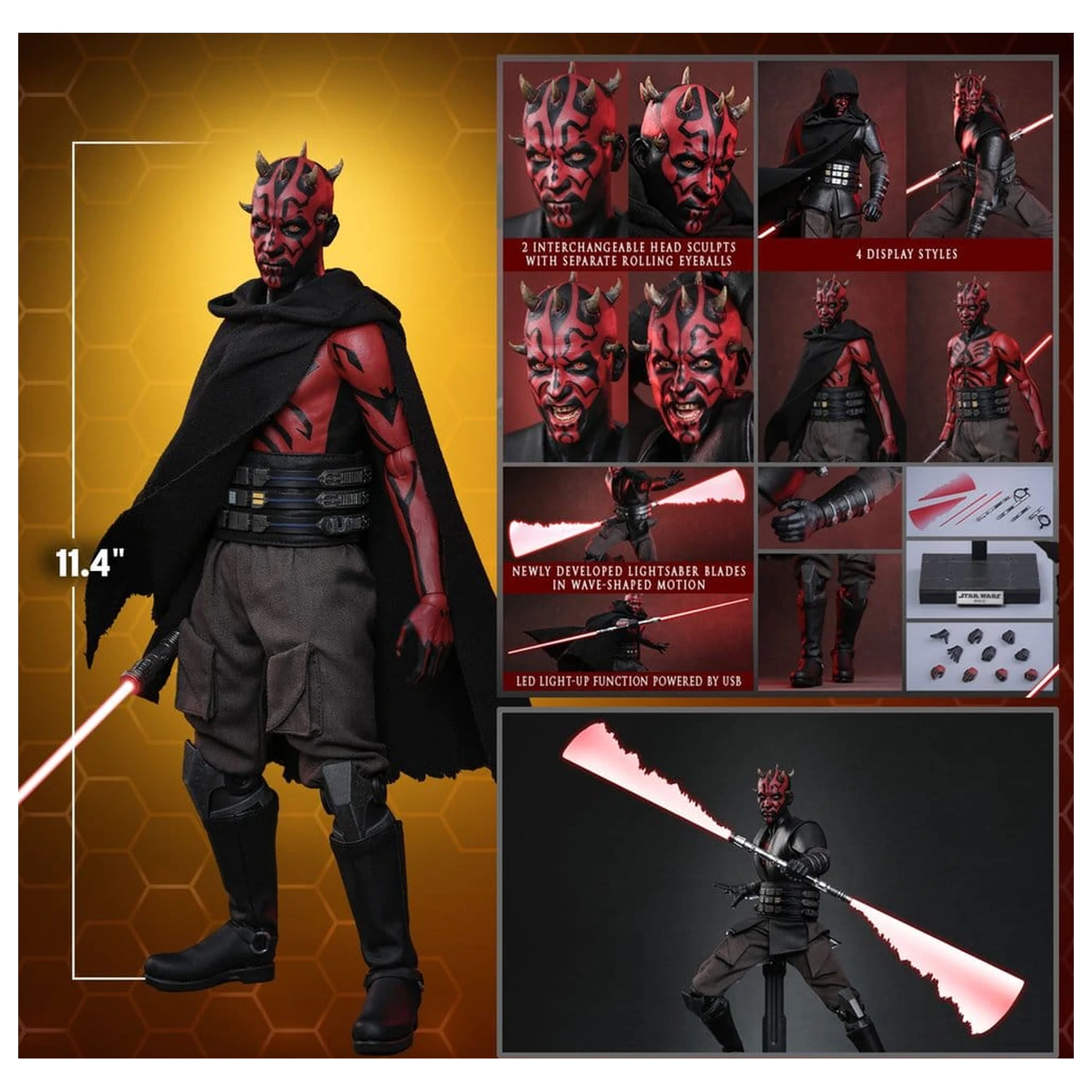 Star Wars: Maul - Shadow Lord Television Masterpiece Action Figur 1/6 Maul 29 cm Produktfoto
