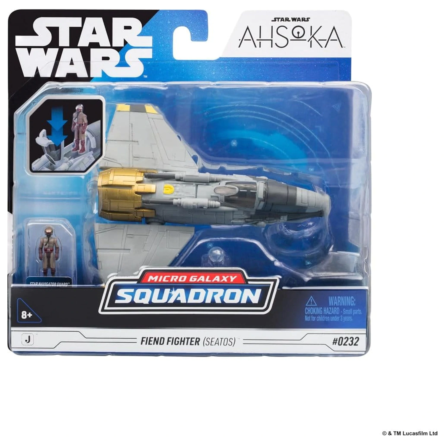 Star Wars Medium Fahrzeug Fiend Fighter mit Star Navigator 13 cm Produktfoto