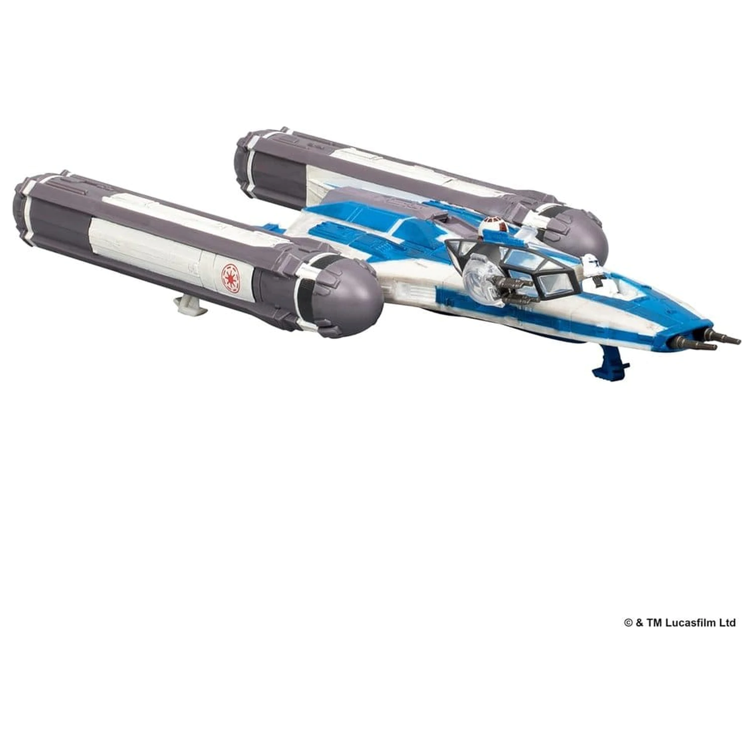 Star Wars Mittelgroßes Fahrzeug BTL-B Y-wing Starfighter mit Clone Captain Rex 13 cm Produktfoto
