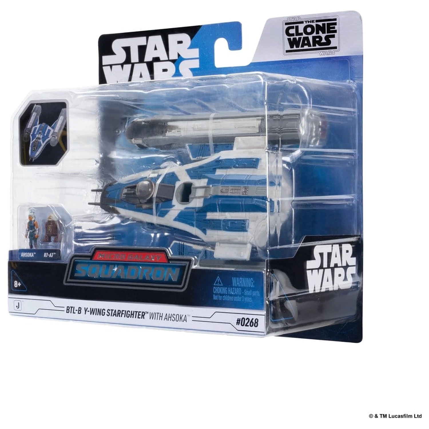 Star Wars Mittleres Fahrzeug & Figur BTL-B Y-wing & Ahsoka & R7-A7 Produktfoto