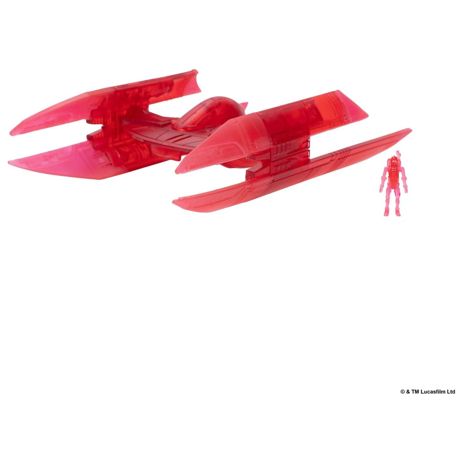 Star Wars Medium Fahrzeug & Figur Sortiment Hyena Vulture Bomber (Rotes Hologramm) & Battle Droid (Chase) Produktfoto