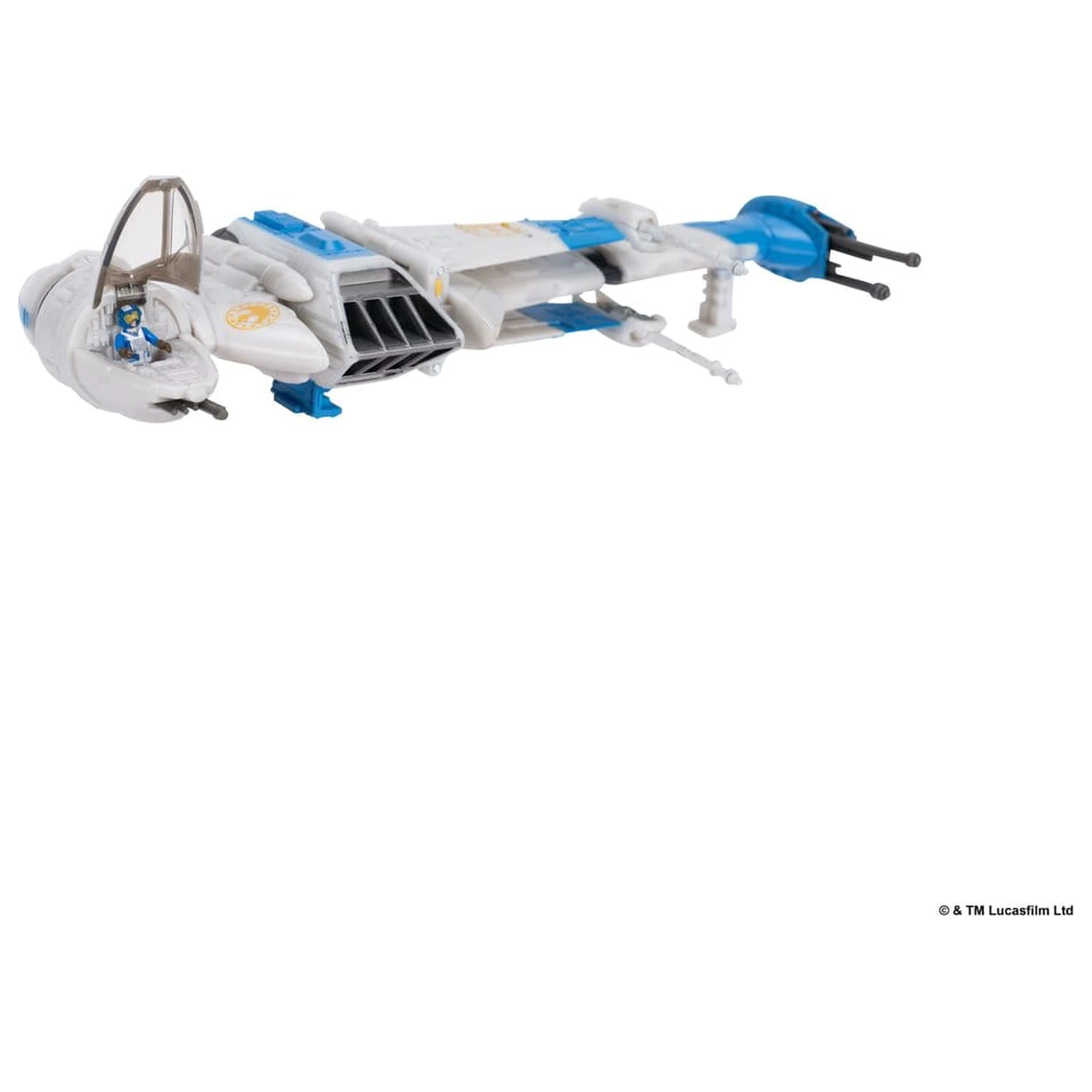 Star Wars Mittelgroßes Fahrzeug & Figur New Republic B-wing & B-Wing Pilot Produktfoto