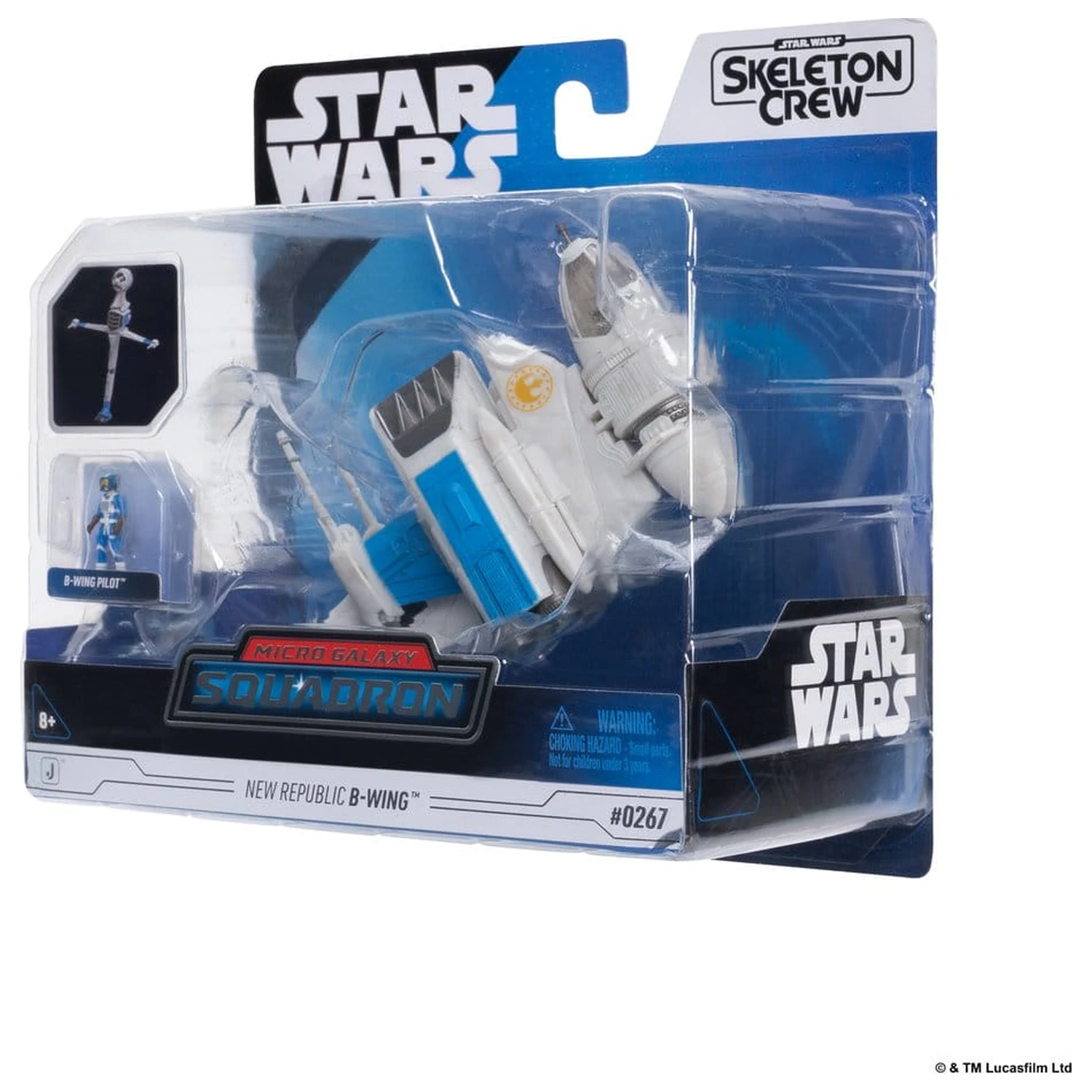 Star Wars Mittelgroßes Fahrzeug & Figur New Republic B-wing & B-Wing Pilot Produktfoto