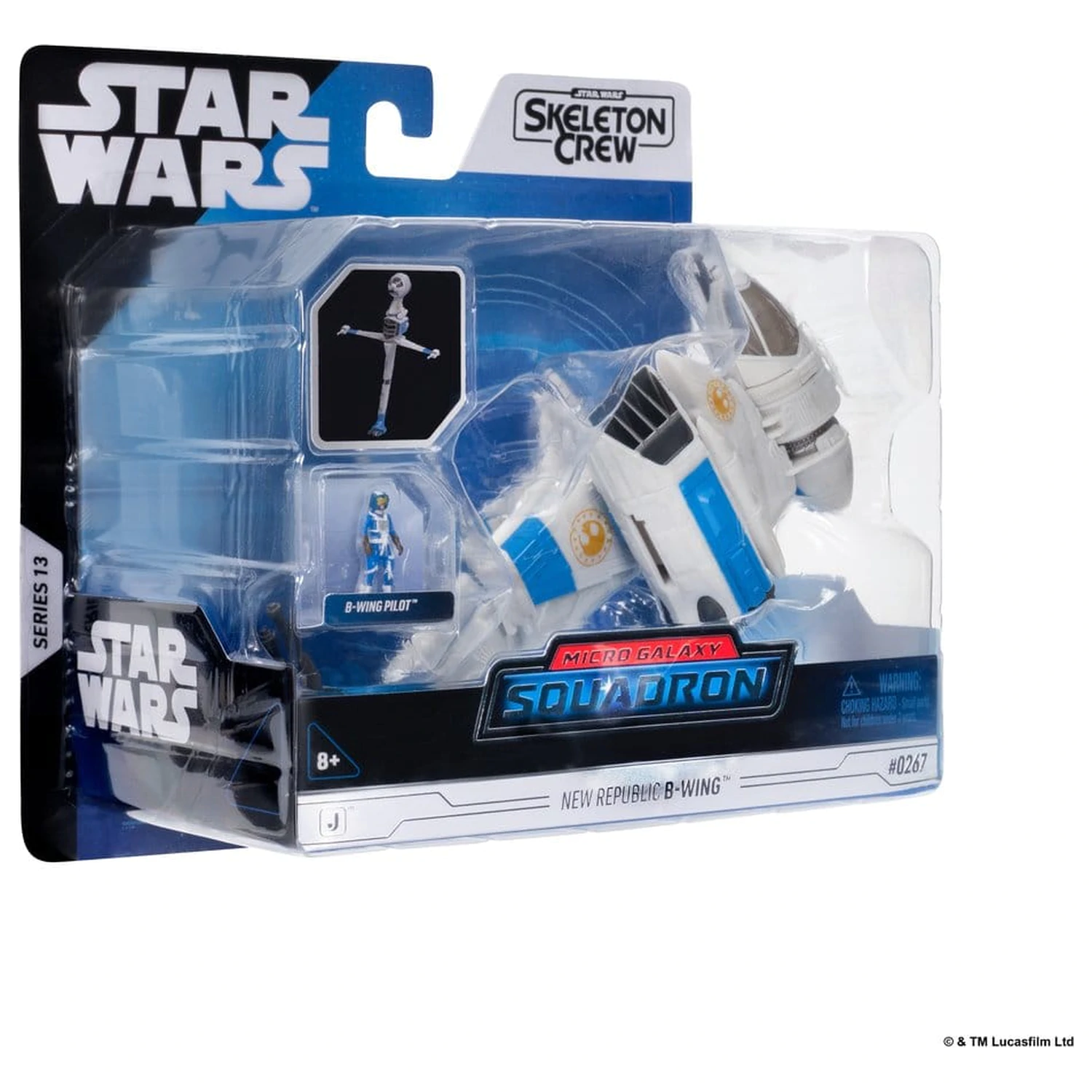 Star Wars Mittelgroßes Fahrzeug & Figur New Republic B-wing & B-Wing Pilot Produktfoto
