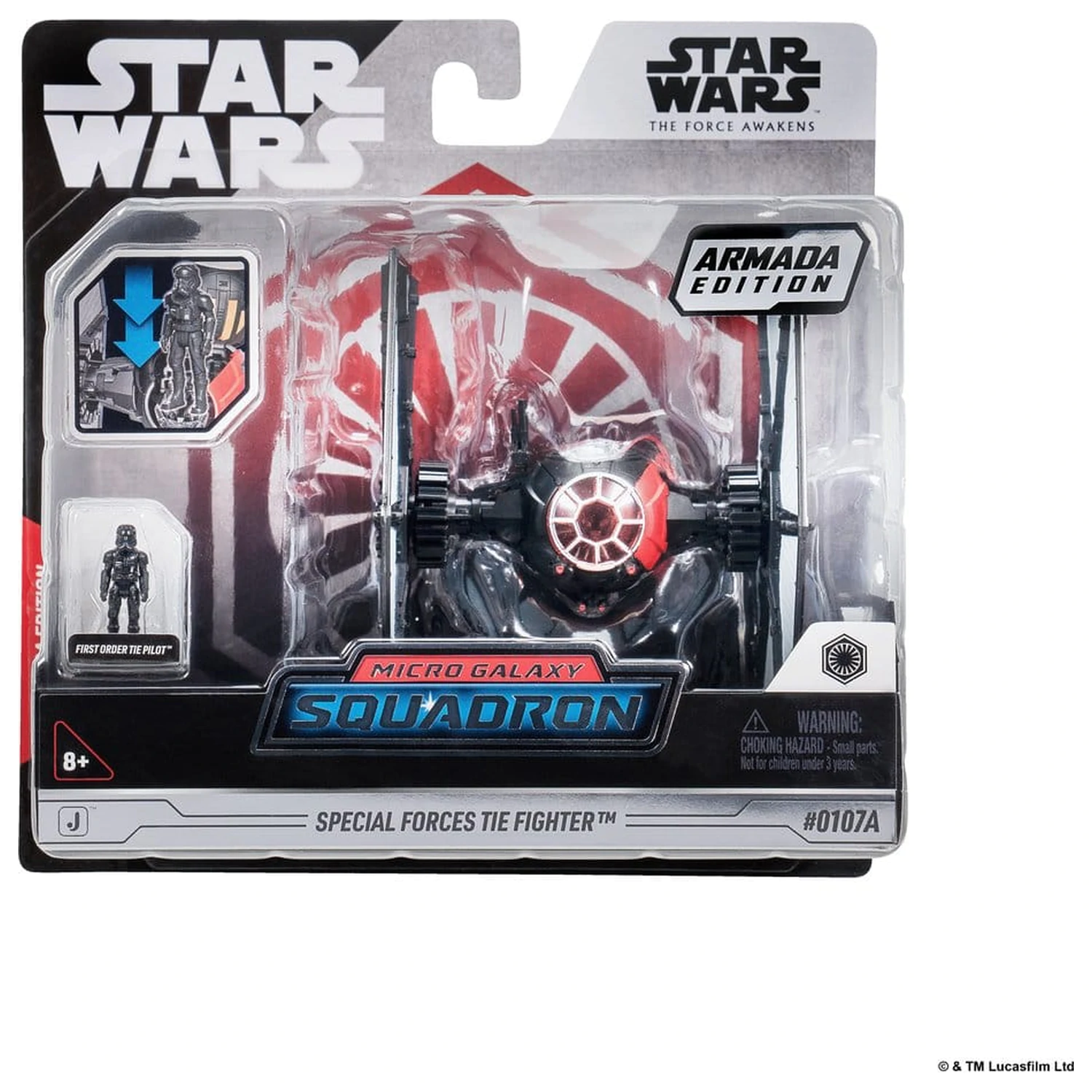 Star Wars Mittleres Fahrzeug & Figuren Sortiment Special Forces TIE Fighter & First Order TIE Pilot (Armada Edition) Produktfoto