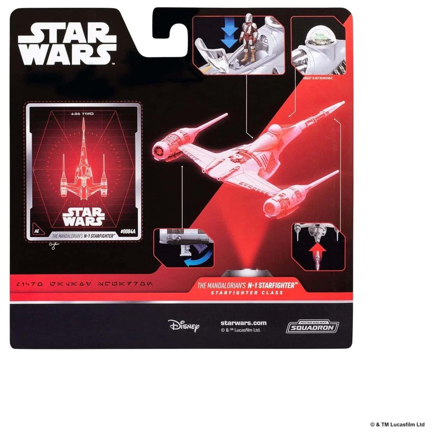 Star Wars Mittelgroßes Fahrzeug N1 mit Mando 13 cm Produktfoto