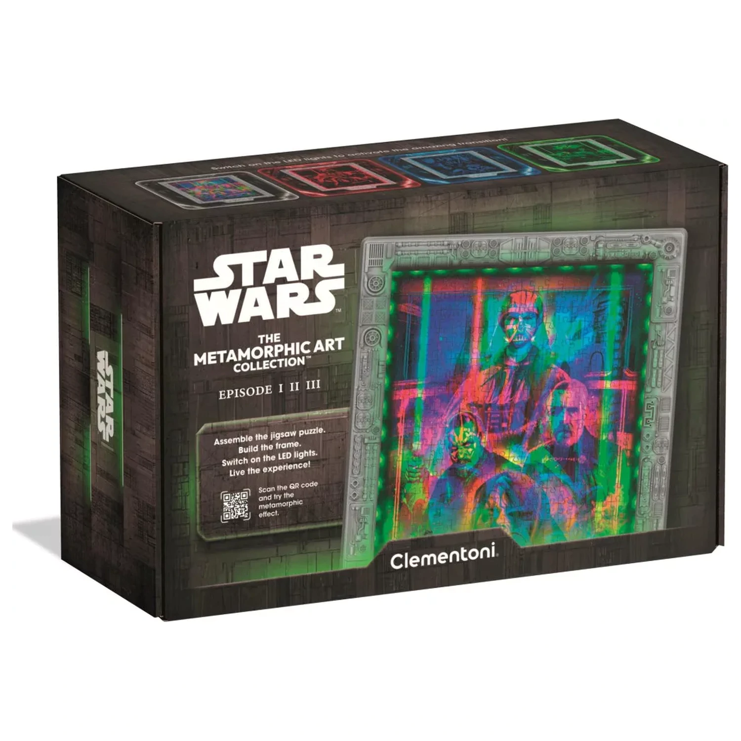 Star Wars Metamorphic 520-teiliges Puzzle mit LED-Rahmen Produktfoto