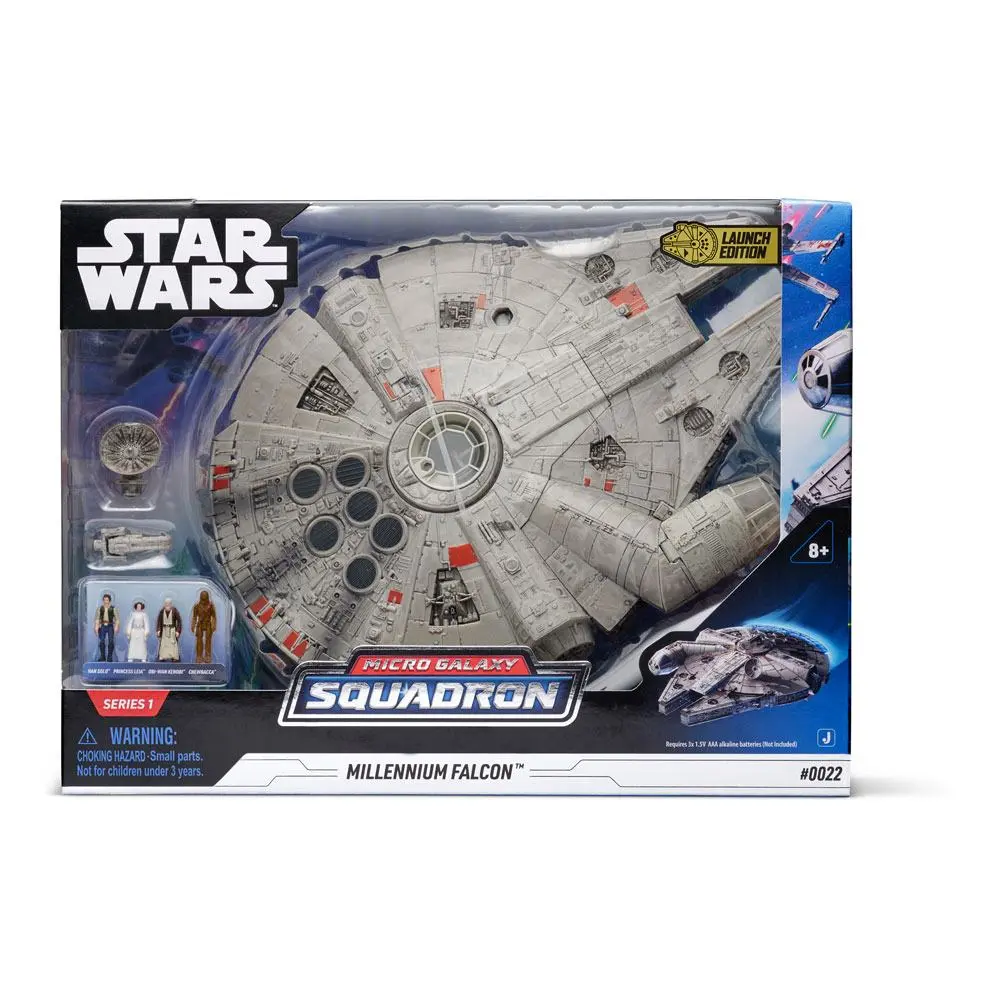 Star Wars Micro Galaxy Squadron Feature Fahrzeug mit Figuren Millennium Falcon 22 cm termékfotó