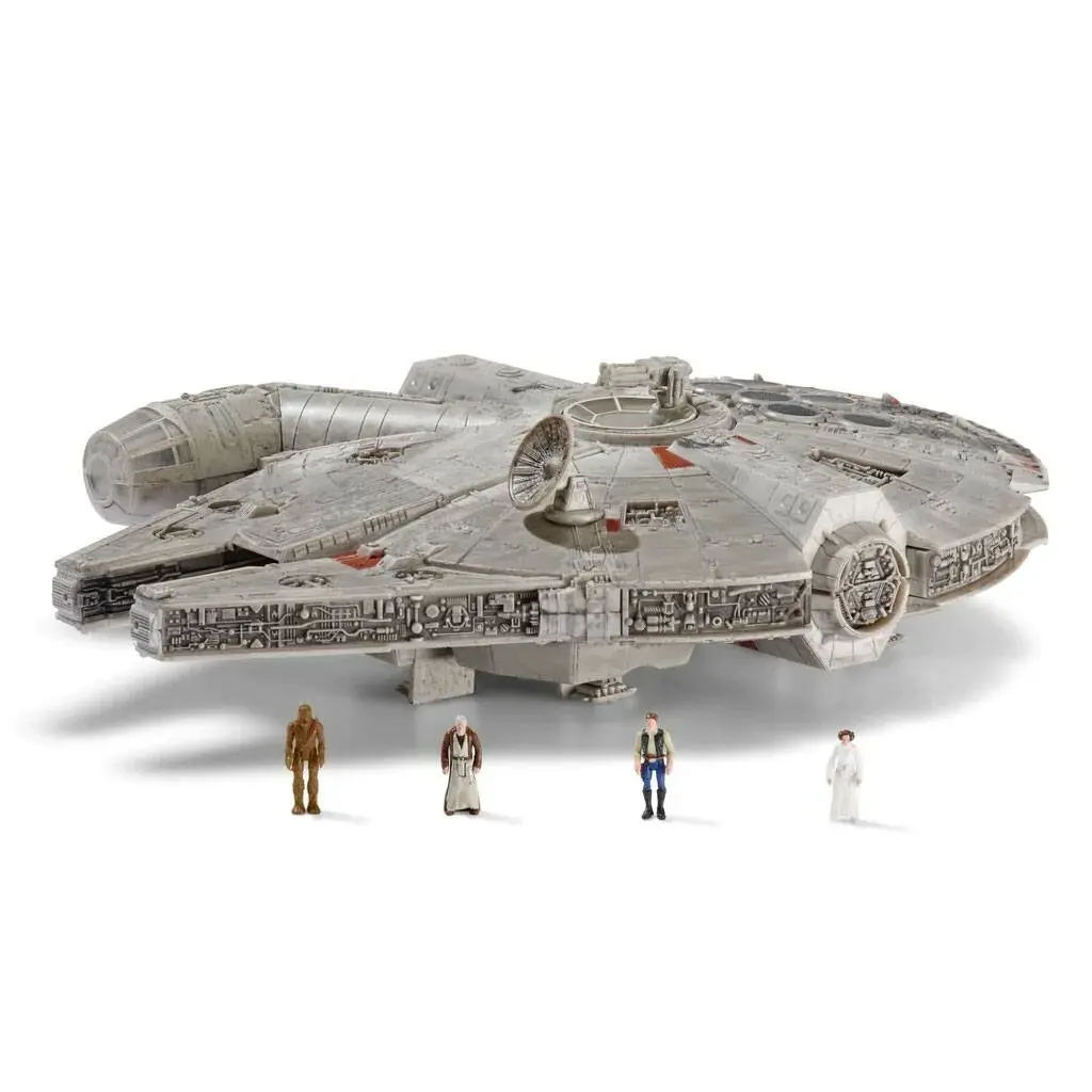 Star Wars Micro Galaxy Squadron Feature Fahrzeug mit Figuren Millennium Falcon 22 cm termékfotó