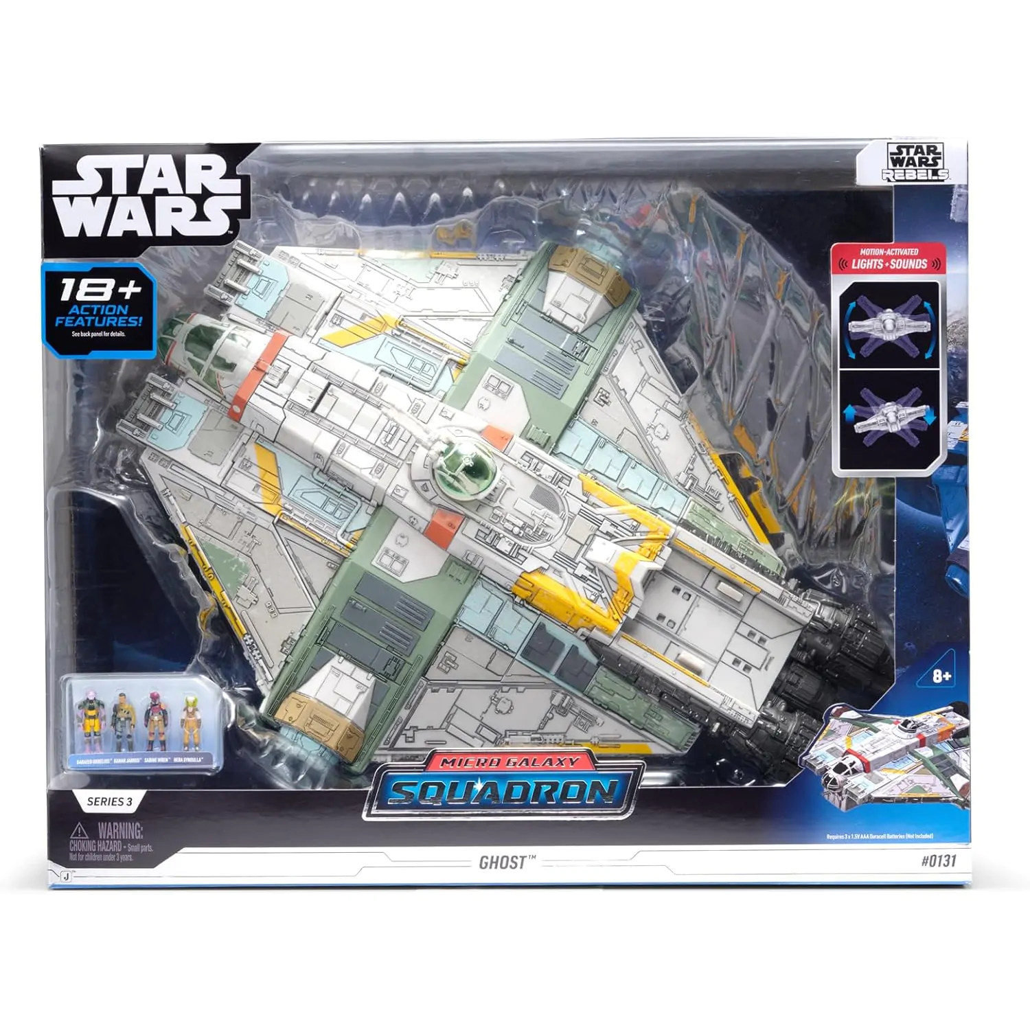 Star Wars Micro Galaxy Squadron Ghost Feature Fahrzeug mit Figuren Produktfoto