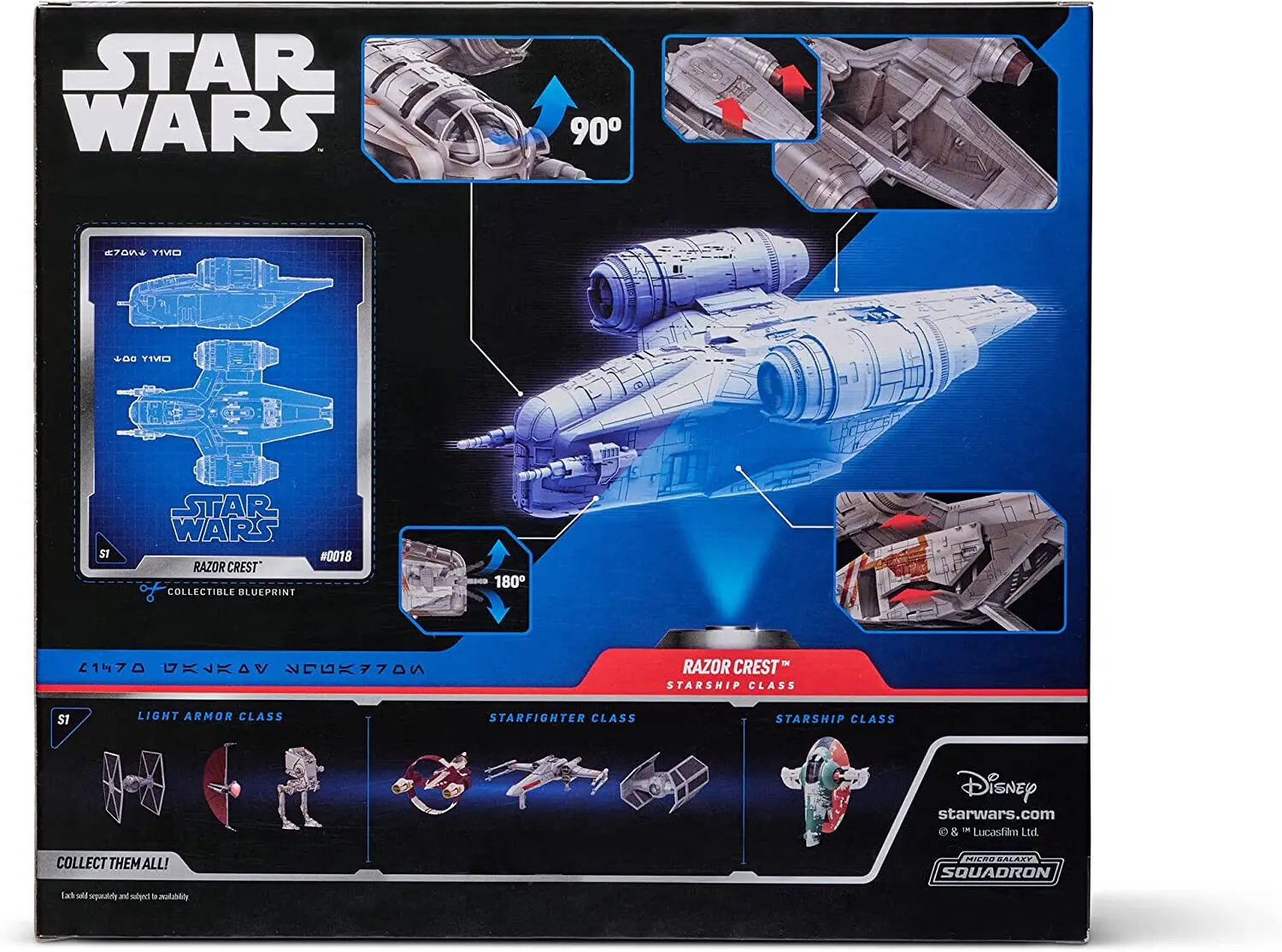 Star Wars Micro Galaxy Squadron Fahrzeug mit Figuren Razor Crest 20 cm Produktfoto