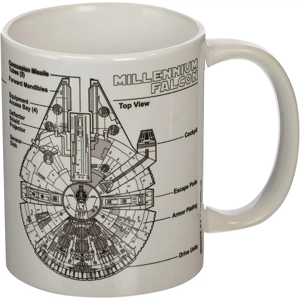Star Wars Millennium Falcon Sketch Tasse termékfotó