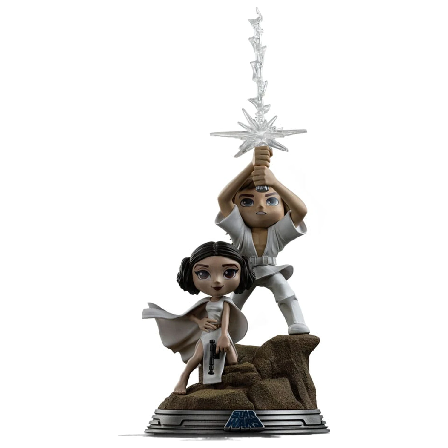 Star Wars Mini Co. PVC Figur Luke & Leia 30 cm Produktfoto