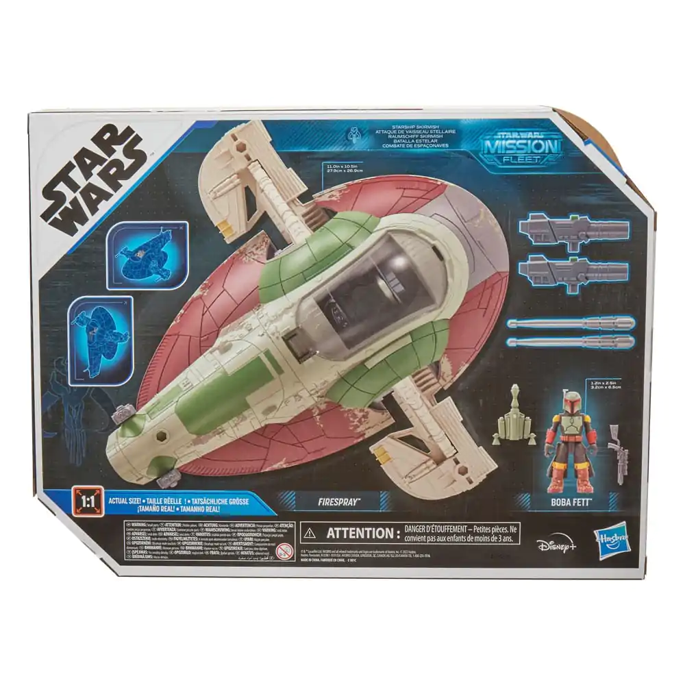 Star Wars Mission Fleet Fahrzeug mit Actionfigur Firespray with Boba Fett 6 cm Produktfoto