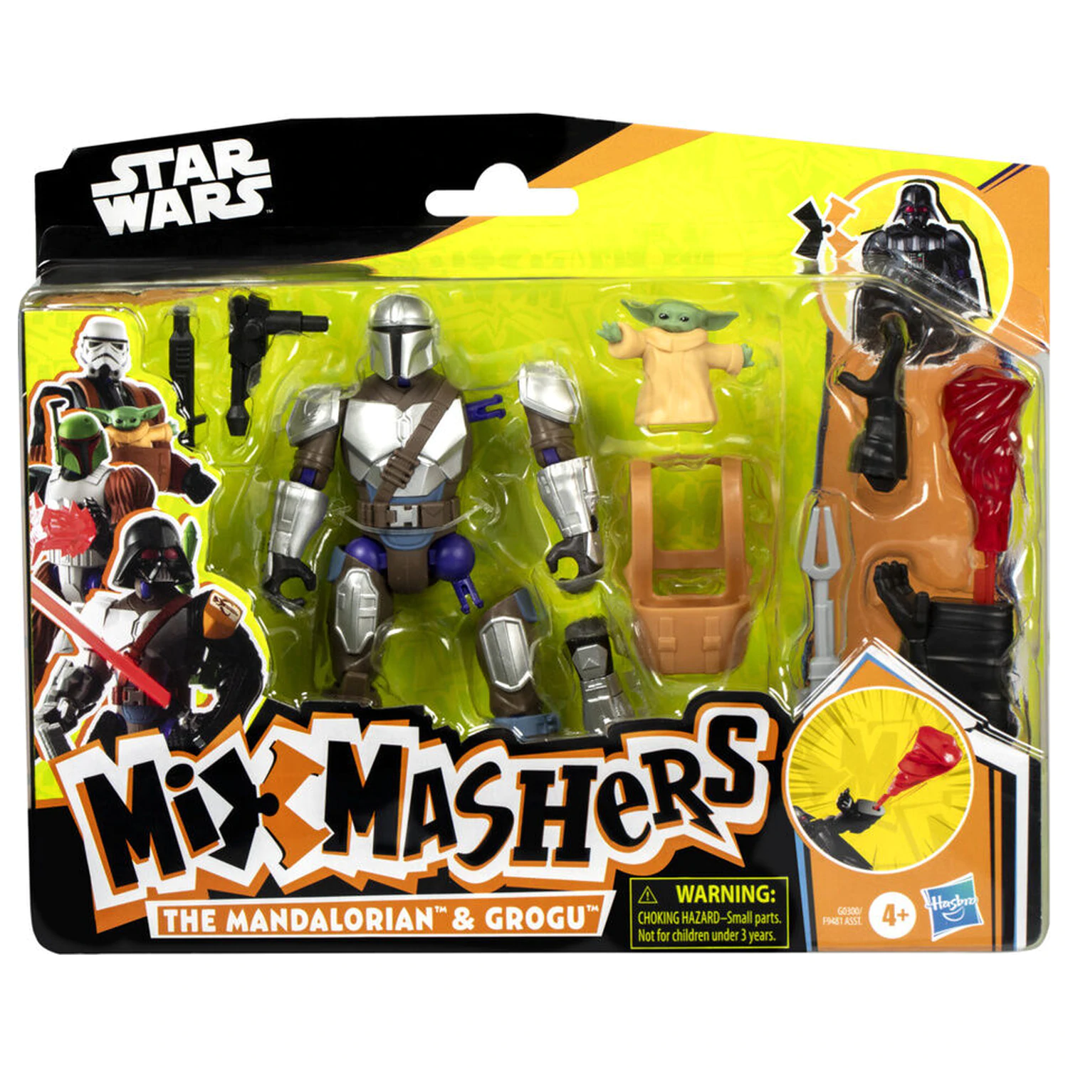 Star Wars Mix Mashers The Mandalorian & Grogu Deluxe Figur 12cm Produktfoto