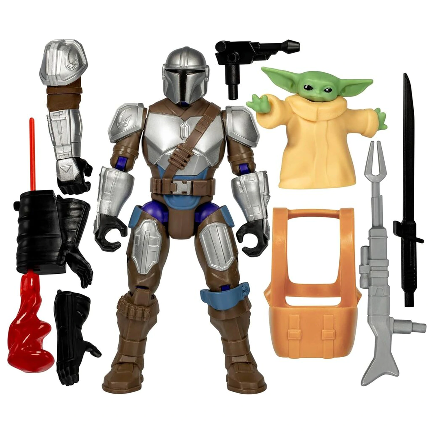 Star Wars Mix Mashers The Mandalorian & Grogu Deluxe Figur 12cm Produktfoto