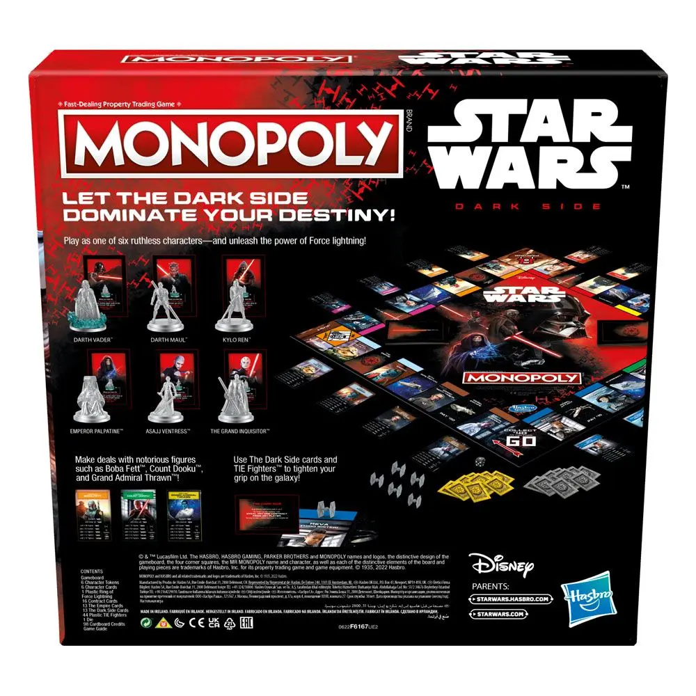 Star Wars Brettspiel Monopoly Dark Side Edition *Englische Version* Produktfoto