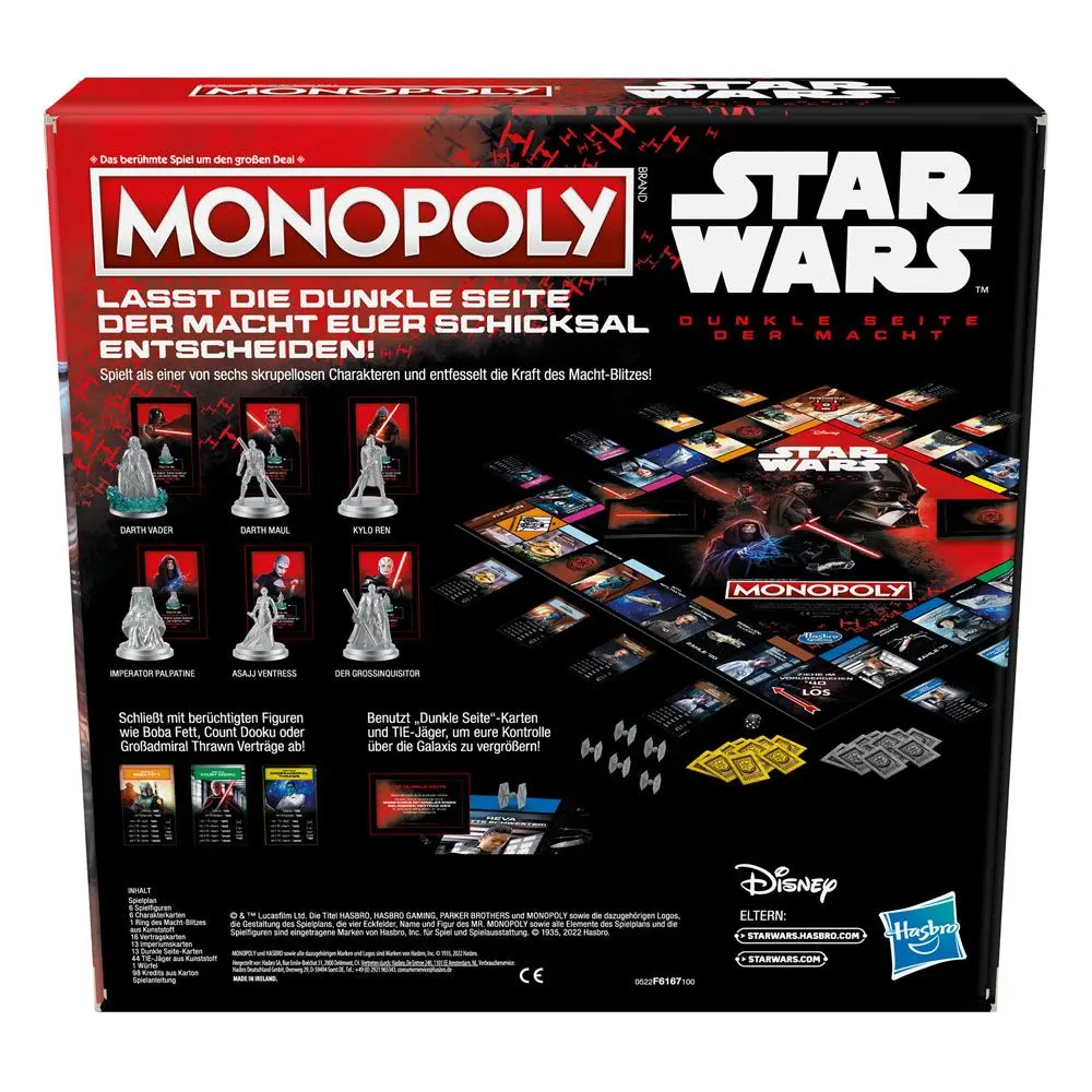 Star Wars Brettspiel Monopoly Dark Side Edition *Deutsche Version* Produktfoto