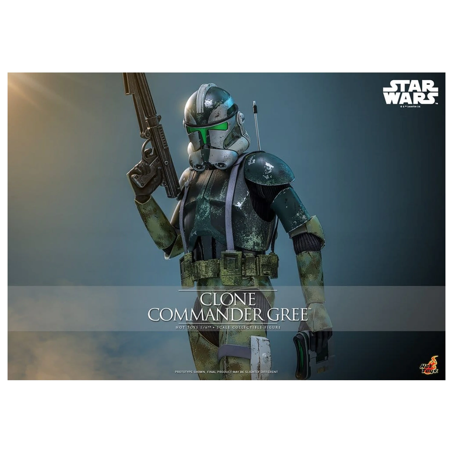 Star Wars Movie Masterpiece Actionfigur 1/6 Clone Commander Gree 30 cm Produktfoto