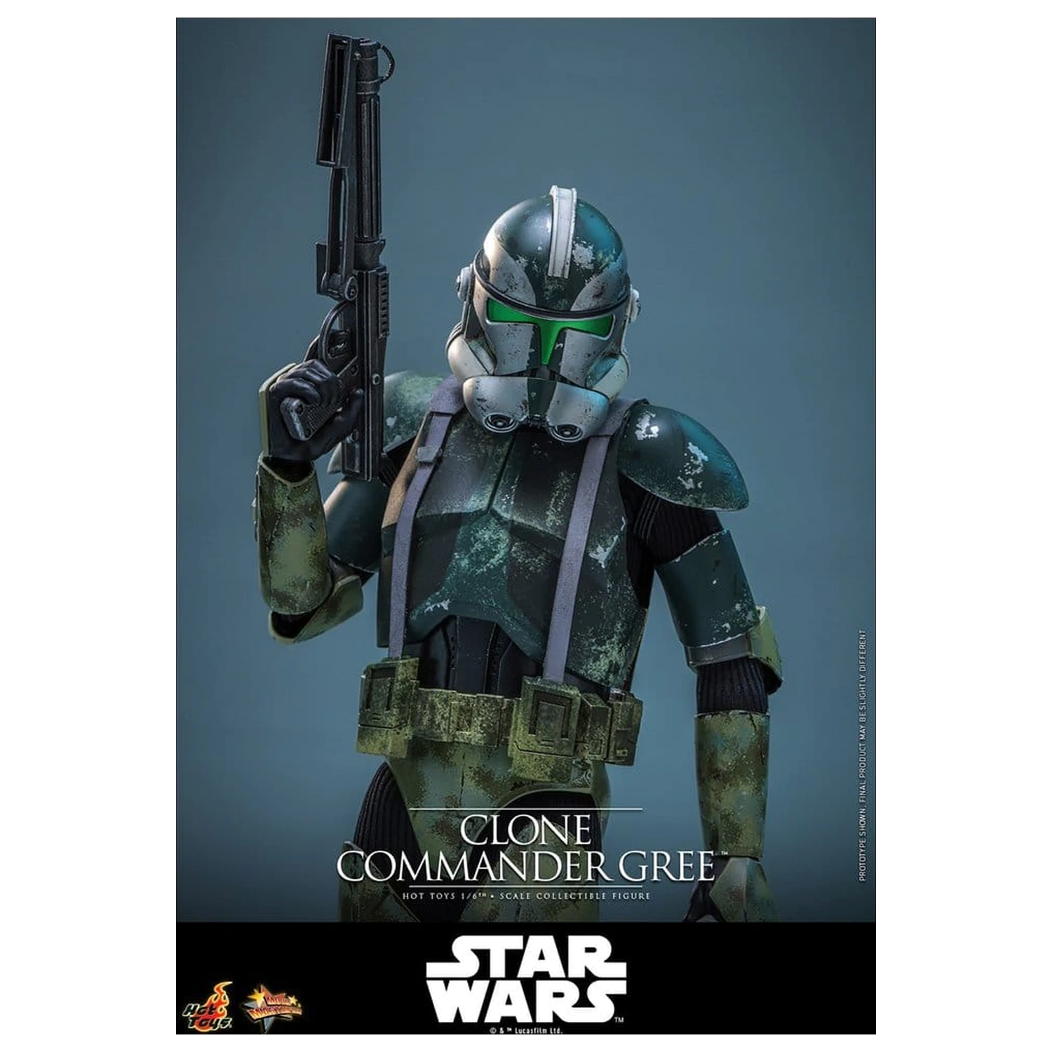 Star Wars Movie Masterpiece Actionfigur 1/6 Clone Commander Gree 30 cm Produktfoto
