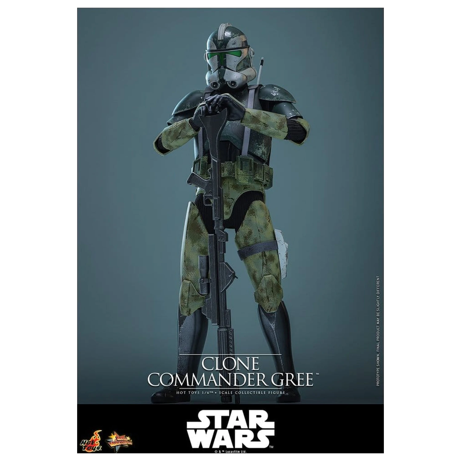 Star Wars Movie Masterpiece Actionfigur 1/6 Clone Commander Gree 30 cm Produktfoto